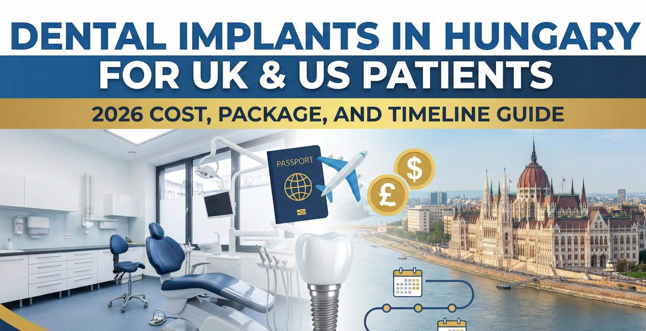 Dental Implants in Hungary for UK & US Patients: 2026 Cost, Package, and Timeline Guide