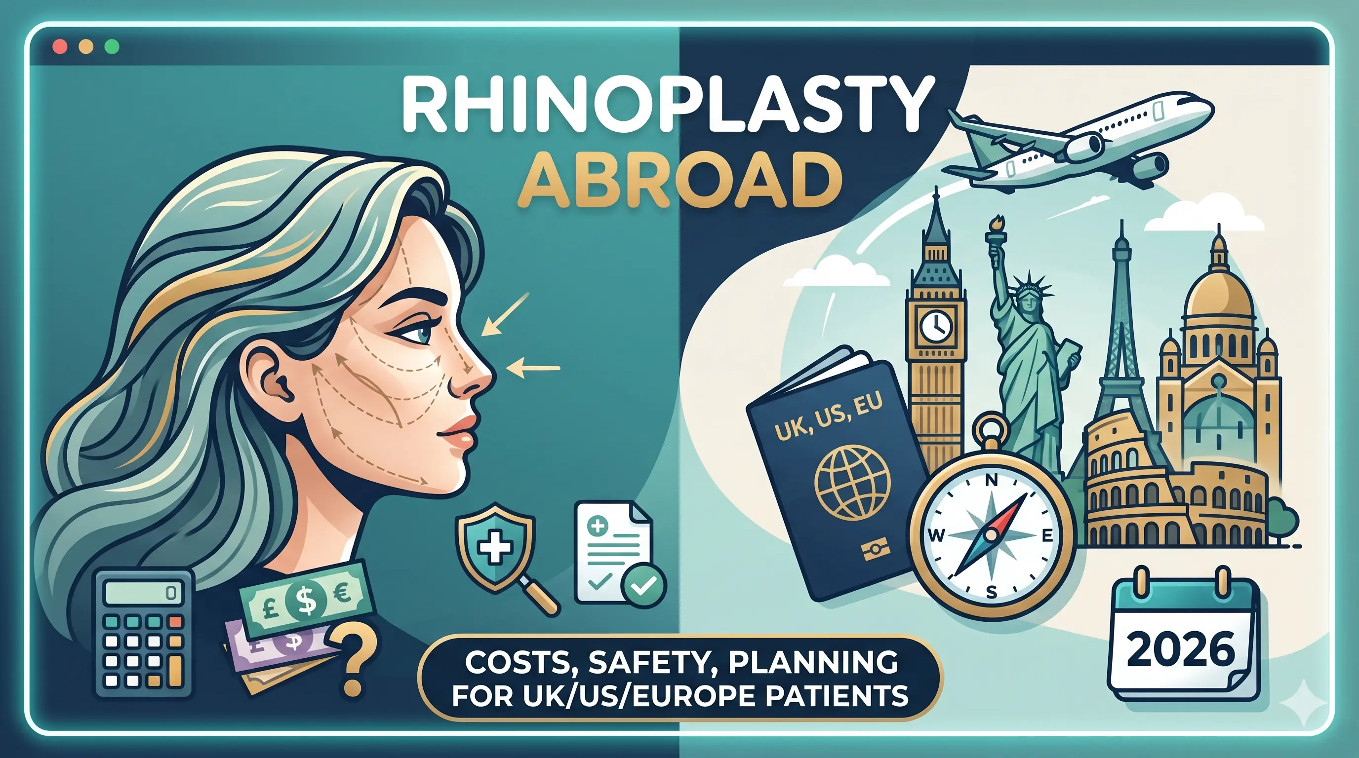 Rhinoplasty Abroad: Costs, Safety, and Planning for UK/US/Europe Patients (2026)