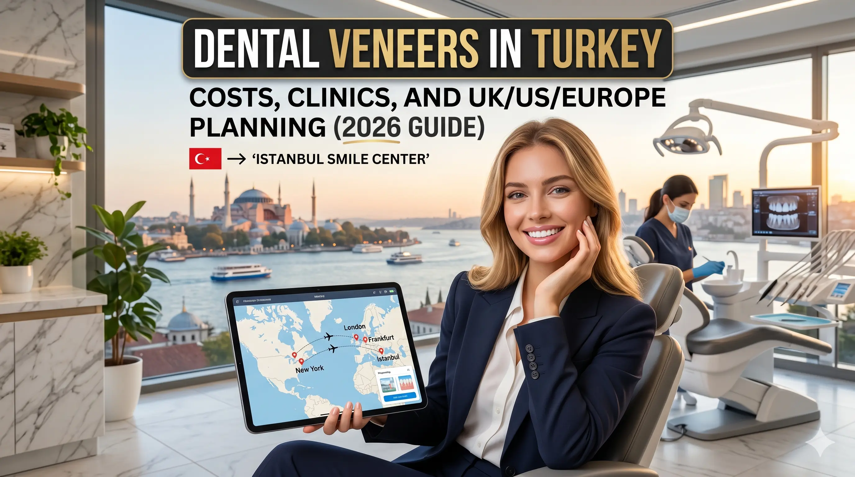 Dental Veneers in Turkey: Costs, Clinics, and UK/US/Europe Planning (2026 Guide)