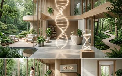 Longevity and Preventive Health Tourism Trends – Illustrating advanced medical procedures and patient-focused healthcare themes.