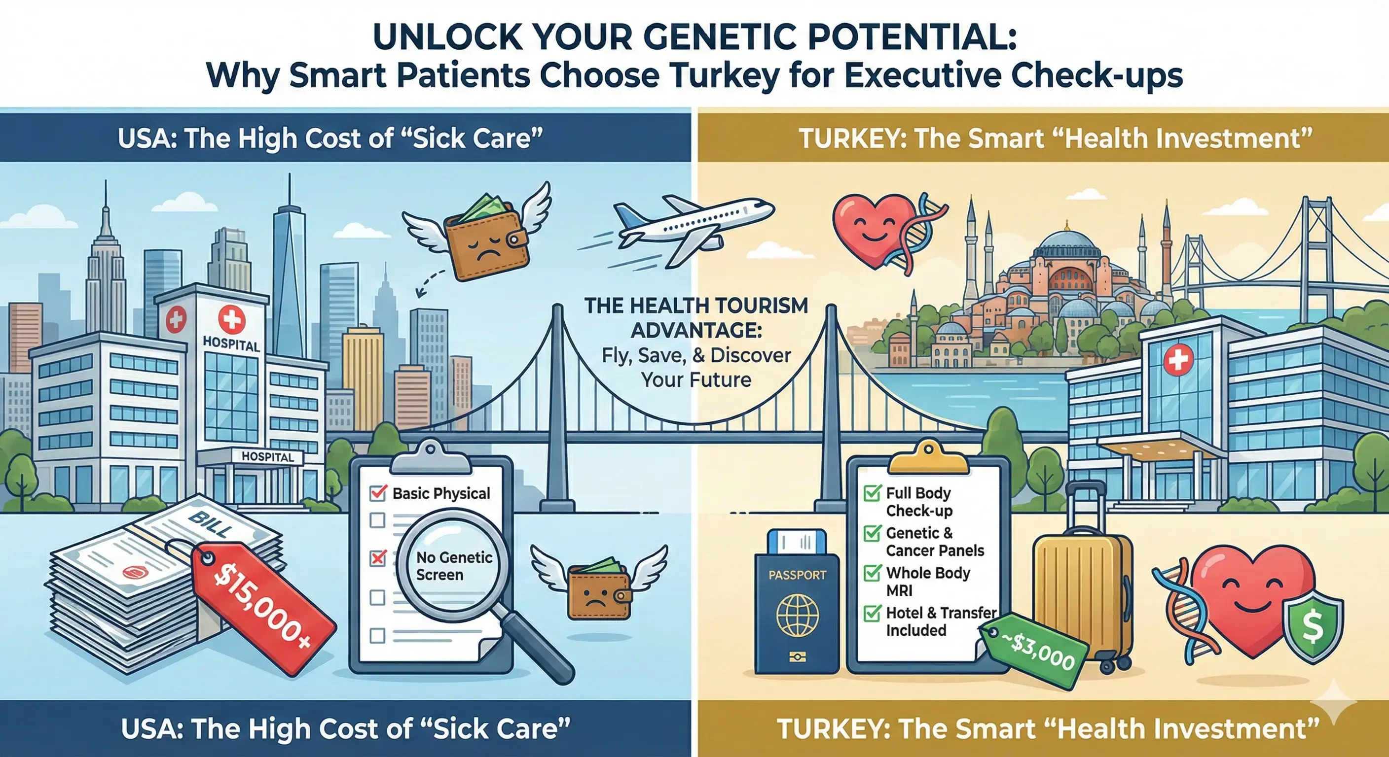 Unlock Your Genetic Potential Without Spending a Fortune: Why Smart Patients Fly to Turkey for Executive Check-ups