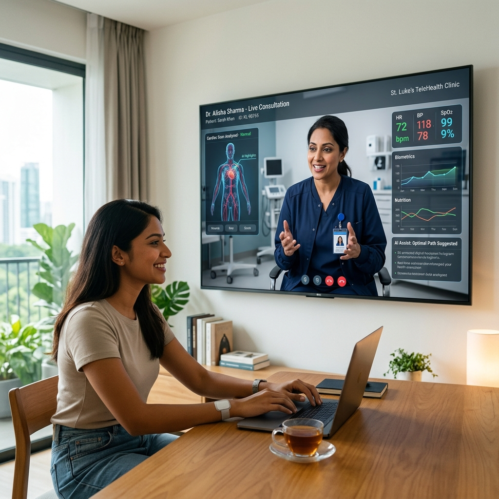 AI and Telemedicine: Pre-Treatment Digital Healthcare Processes Abroad