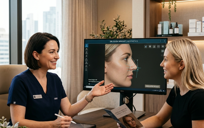 Rhinoplasty Tourism: Global Quest for the Perfect Nose – Illustrating advanced medical procedures and patient-focused healthcare themes.